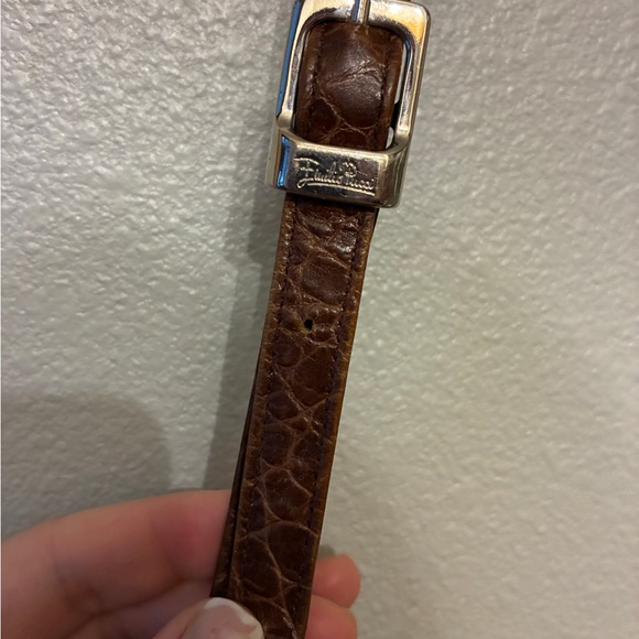 Emilio Pucci Vintage Shoulder Purse Bag Leather Croc Design with Gold Hardware - Picture 4 of 12